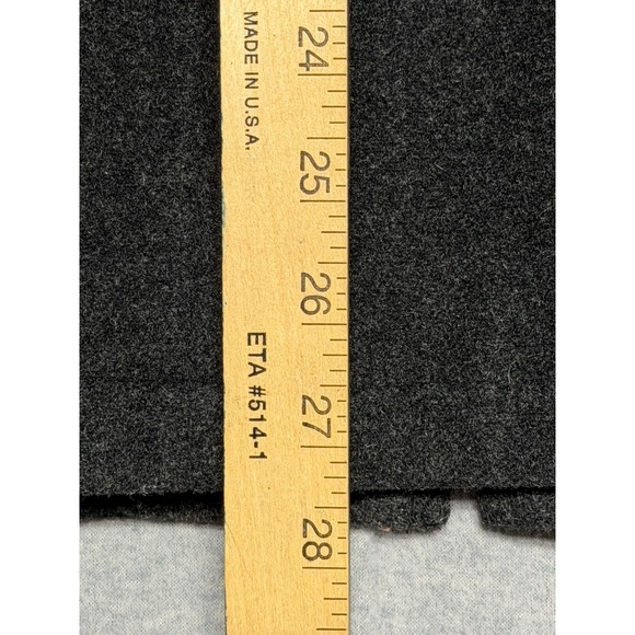 St Johns Bay Womens Charcoal Gray Wool Blend Hooded Zip Jacket Medium - Picture 6 of 12